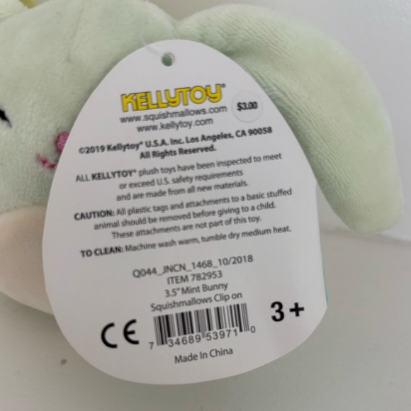 💲5 DEAL DAY  Squishmallows RARE Bunny Isabella Mint Green Mini Easter Squad - Picture 5 of 8